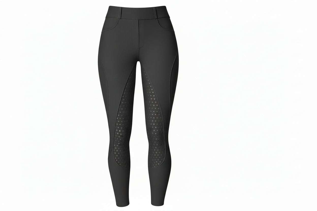 Damen Reitleggins Anthrazit