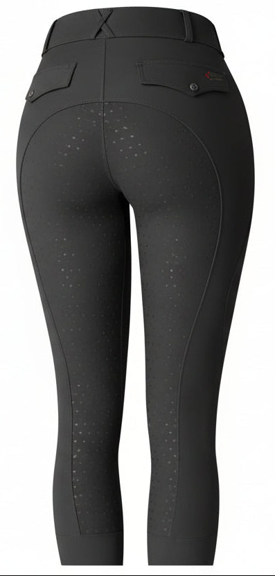 Damen Reitleggins Anthrazit