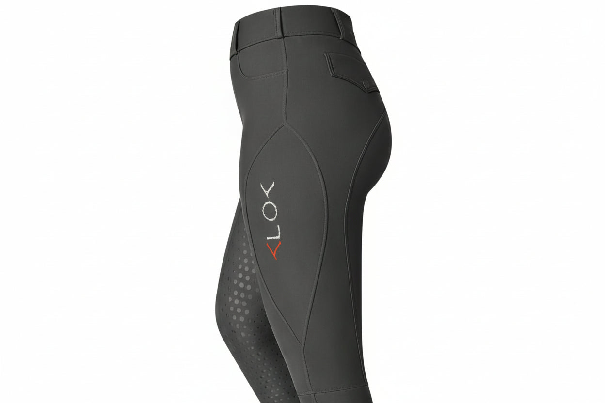 Damen Reitleggins Anthrazit