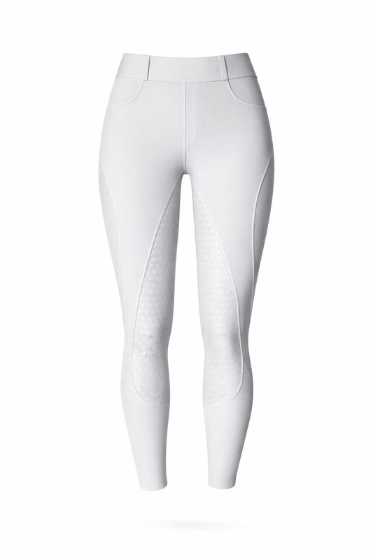 Damen Reitleggins Hellgrau