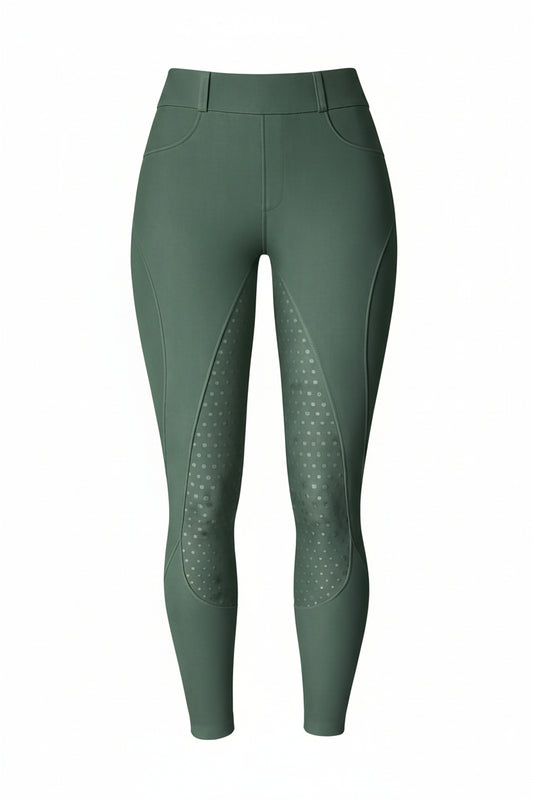 Damen Reitleggings Oliv