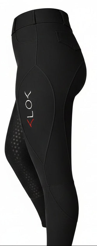 Damen Reitleggins Schwarz
